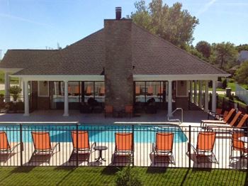 Pool  With Clubhouse at Aventura at Mid Rivers, St. Charles